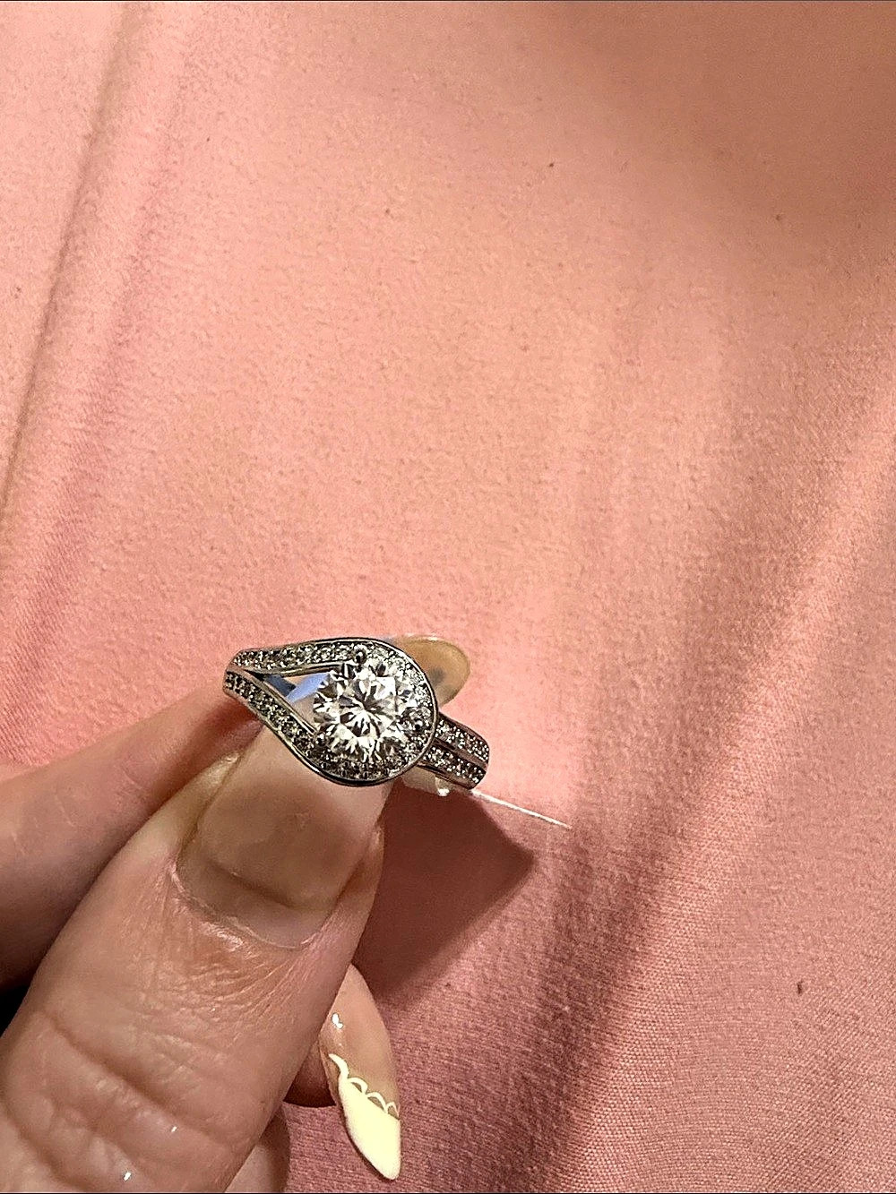 Mossanite Ring Size 7 1.0ct